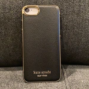 Black Kate Spade iPhone 7, 8 Case
